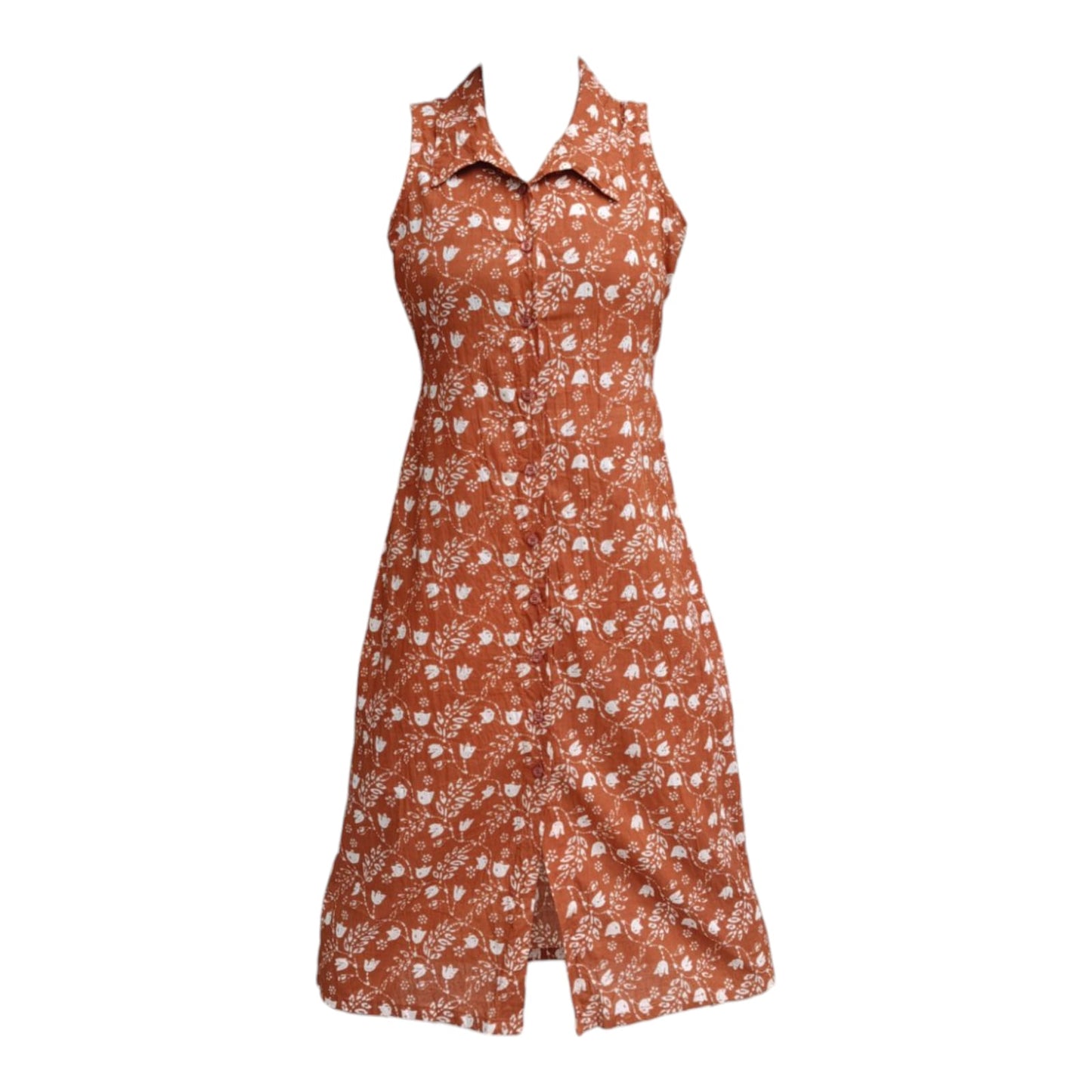 Rustic Bloom Button Dress